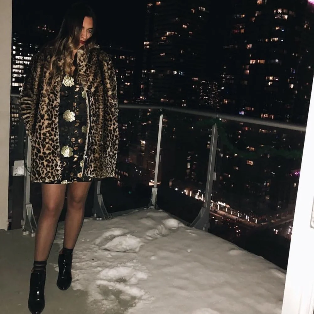 Black & Gold Floral Dress - Picture 2 of 6